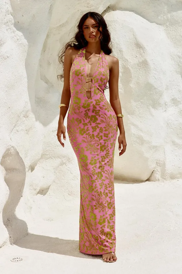 Runaway The Label Maxi Dresses PAMALO MAXI DRESS Pink 8211 Women