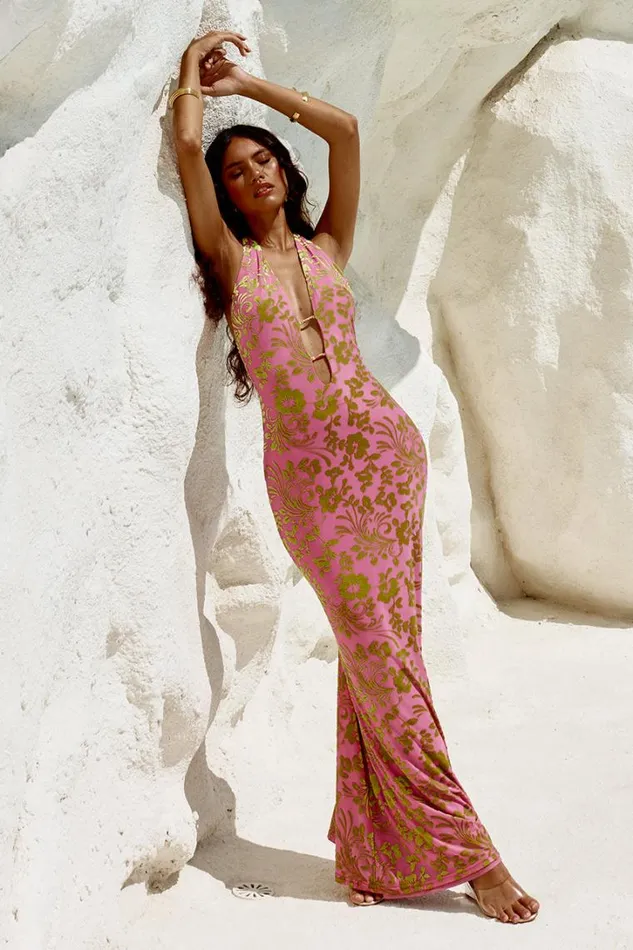 Runaway The Label Maxi Dresses PAMALO MAXI DRESS Pink 8211 Women