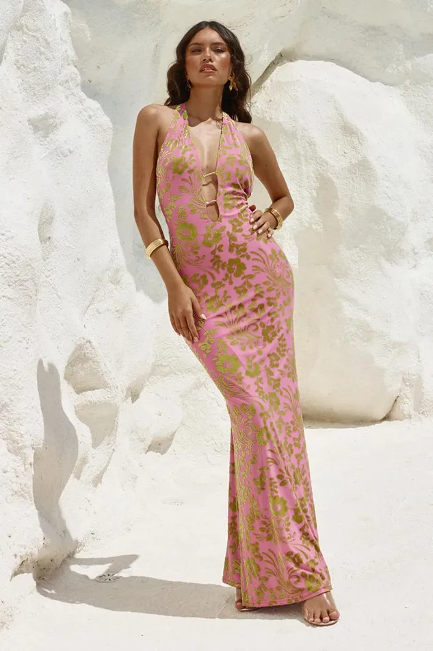 Runaway The Label Maxi Dresses PAMALO MAXI DRESS Pink 8211 Women