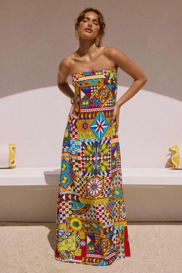Runaway The Label Maxi Dresses PHAEDRA MAXI DRESS Phaedra Print 8211 Women