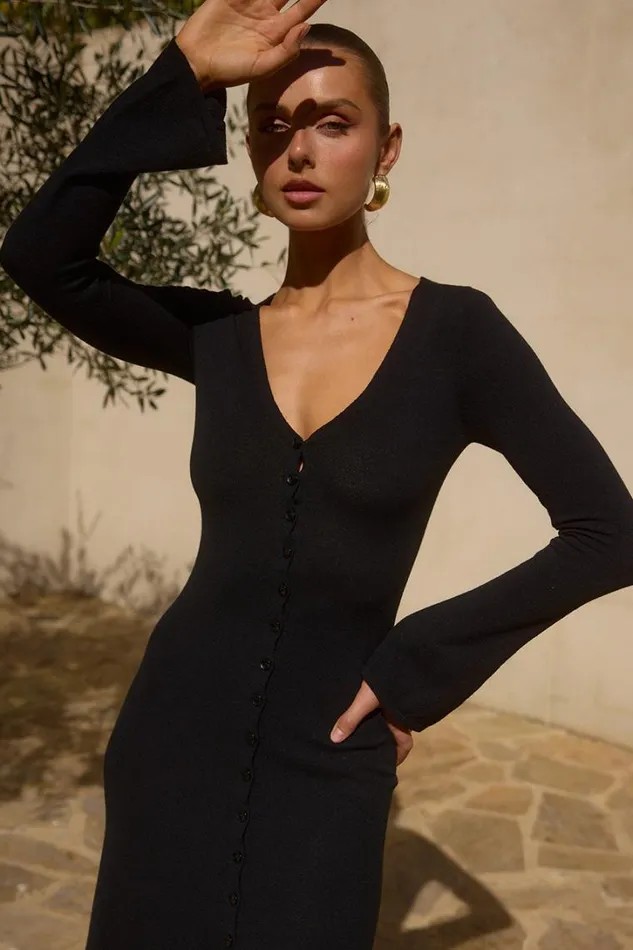 Runaway The Label Maxi Dresses RAYE MIDI DRESS Black 8211 Women
