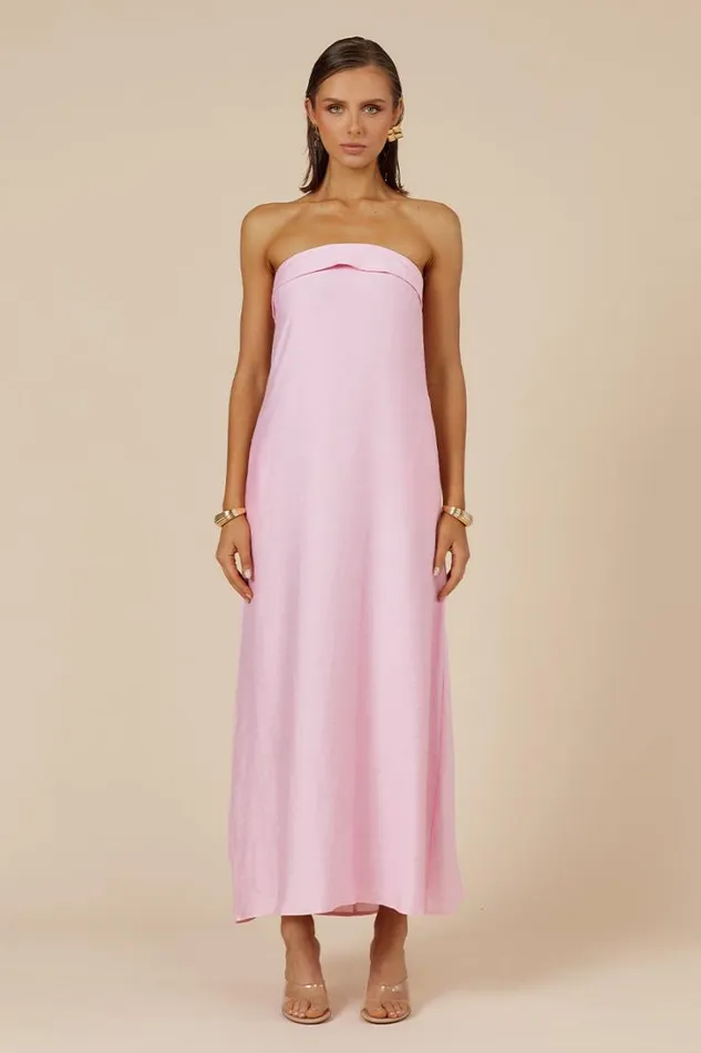Runaway The Label Maxi Dresses SAPHIRA MAXI DRESS Bubblegum 8211 Women