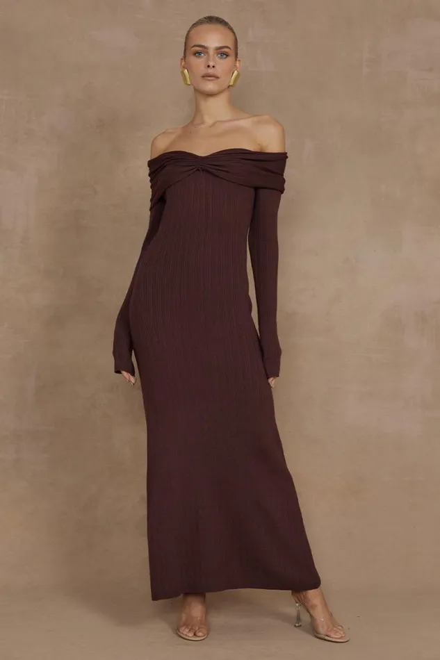 Runaway The Label Midi Dresses AIRILIE MIDI DRESS Brown 8211 Women