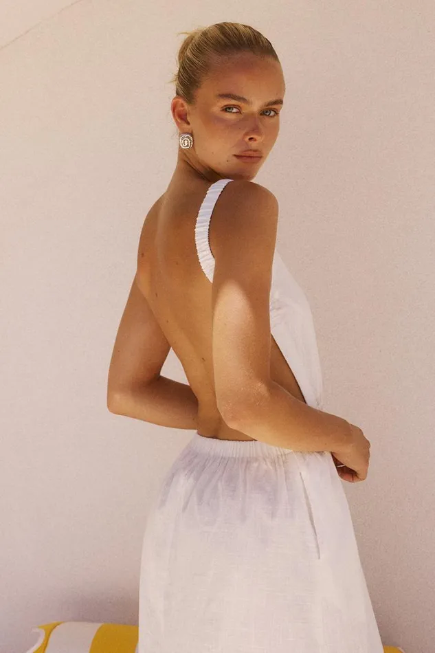 Runaway The Label Midi Dresses BELA MIDI DRESS White 8211 Women