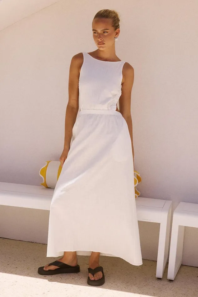 Runaway The Label Midi Dresses BELA MIDI DRESS White 8211 Women