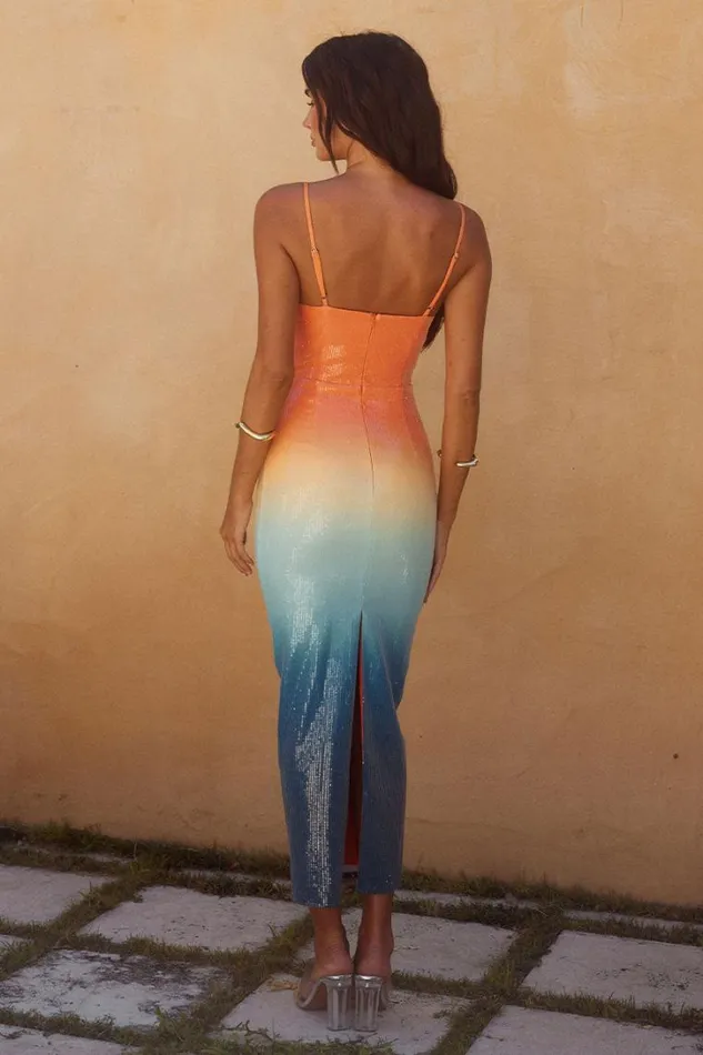Runaway The Label Midi Dresses BENITO MIDI DRESS Ombre 8211 Women