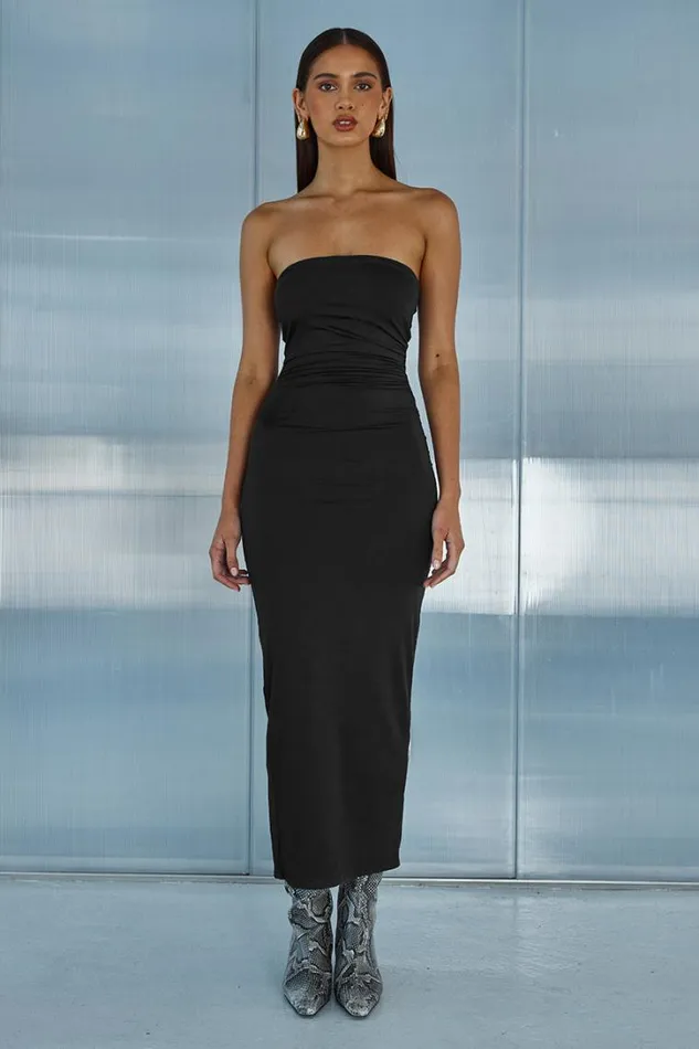 Runaway The Label Midi Dresses EDDIE MIDI DRESS Black 8211 Women