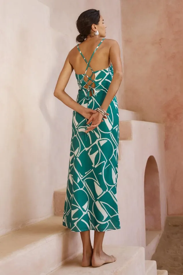 Runaway The Label Midi Dresses GIANI MIDI DRESS Green 8211 Women