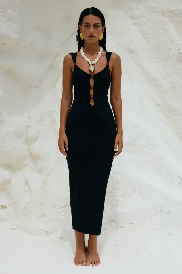 Runaway The Label Midi Dresses PARISA MIDI DRESS Black 8211 Women