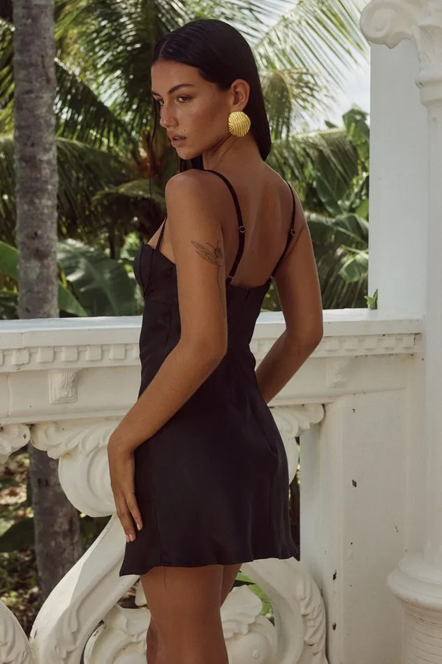 Runaway The Label Mini Dresses CHERISH MINI DRESS Black 8211 Women