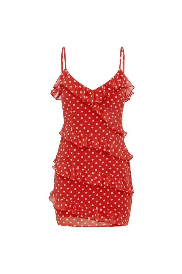 Runaway The Label Mini Dresses DEJALINA MINI DRESS Red Dot 8211 Women