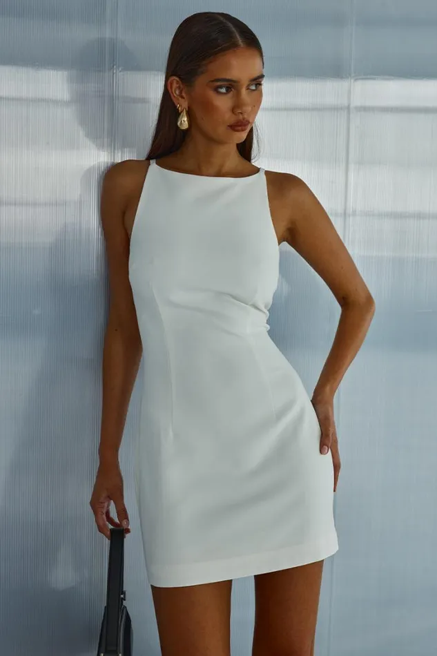 Runaway The Label Mini Dresses DYLAN MINI DRESS White 8211 Women