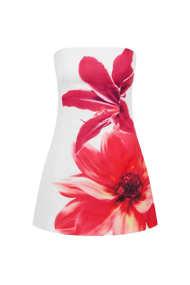 Runaway The Label Mini Dresses PRIMROSE MINI DRESS Tropical Flower 8211 Women