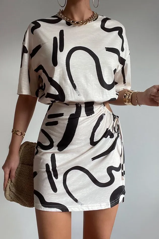 Runaway The Label Mini Dresses SIMONA MINI DRESS York Sand 8211 Women