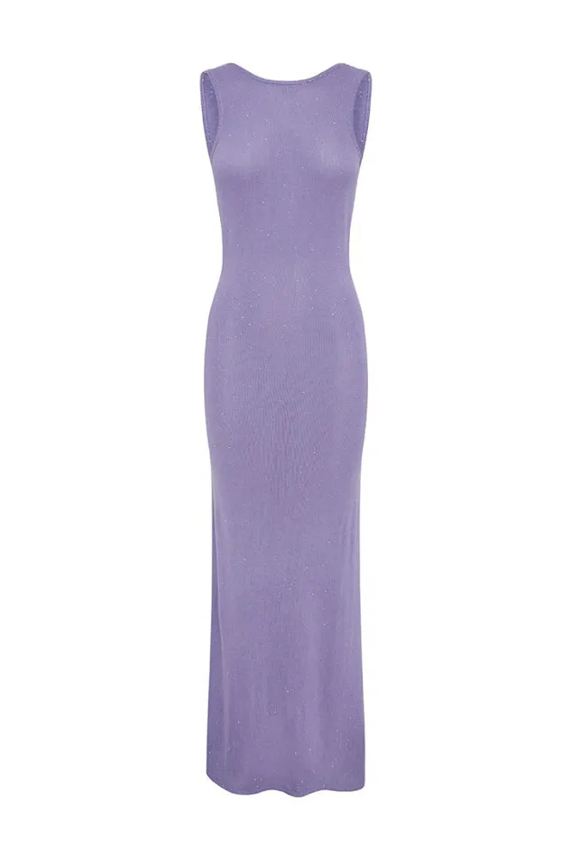 Runaway The Label Sequin Dresses ADRIANA MAXI DRESS Iris 8211 Women