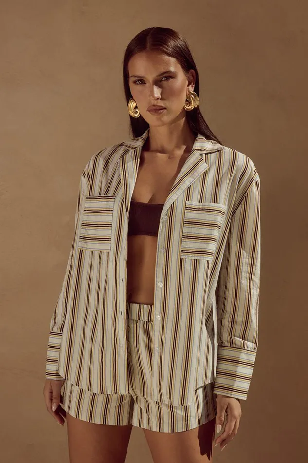 Runaway The Label Shirts and Blouses SUNMOR SHIRT Vory Stripe 8211 Women