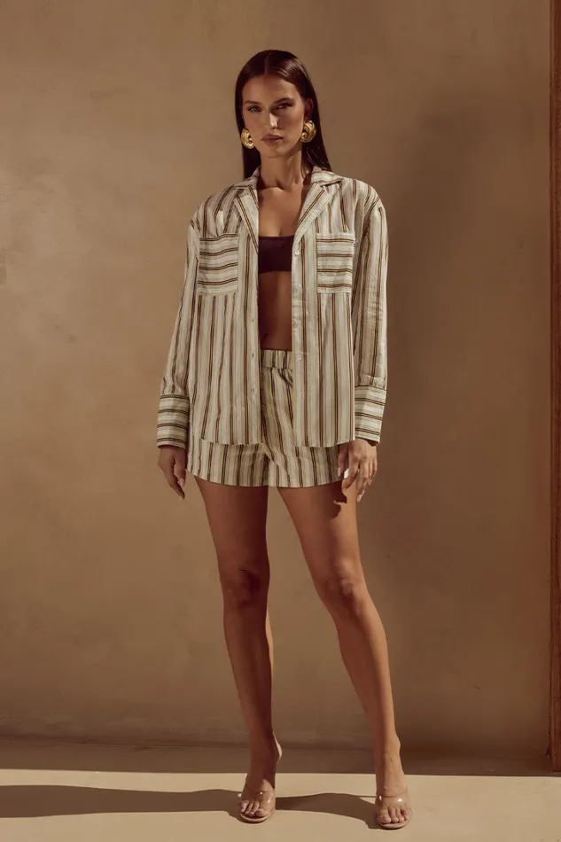 Runaway The Label Shirts and Blouses SUNMOR SHIRT Vory Stripe 8211 Women