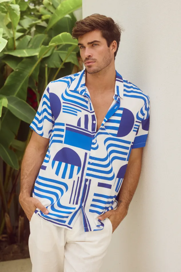 Runaway The Label Shirts MASON SHIRT Vargo Blue 8211 Men