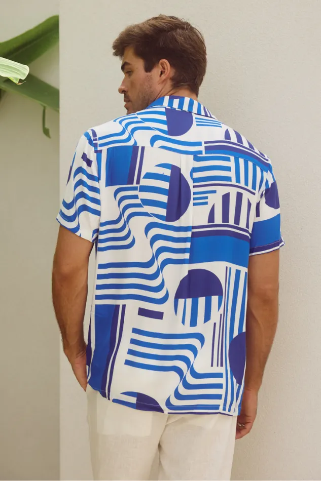 Runaway The Label Shirts MASON SHIRT Vargo Blue 8211 Men