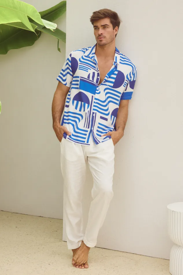 Runaway The Label Shirts MASON SHIRT Vargo Blue 8211 Men