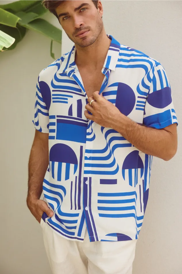 Runaway The Label Shirts MASON SHIRT Vargo Blue 8211 Men