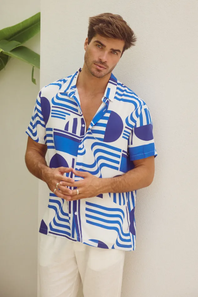 Runaway The Label Shirts MASON SHIRT Vargo Blue 8211 Men