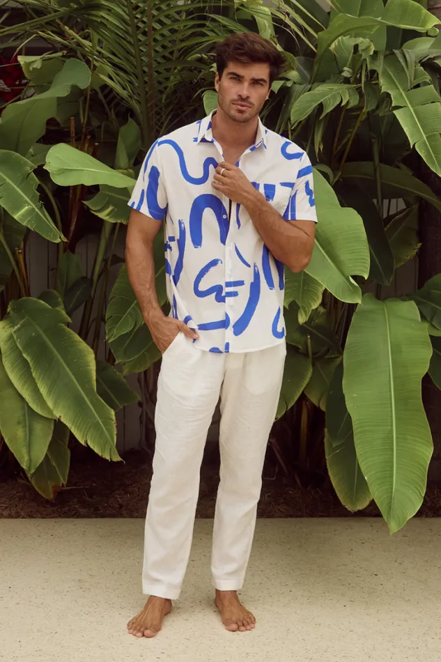Runaway The Label Shirts YORK SHIRT Whiteblue 8211 Men
