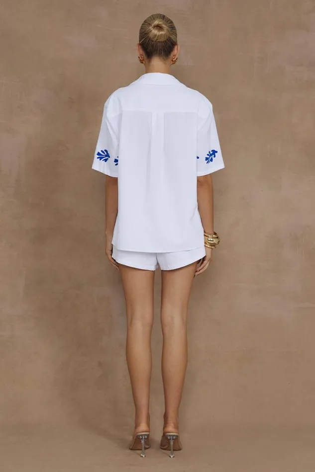 Runaway The Label Shorts AMALIA SHORT Whiteblue 8211 Women
