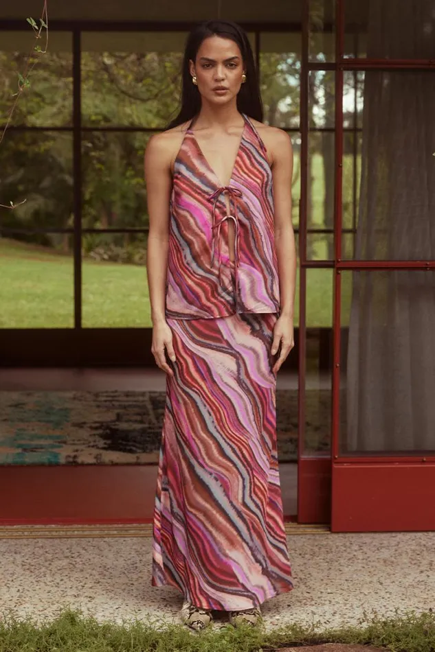 Runaway The Label Skirts APOSTLE MAXI SKIRT Apostle Print 8211 Women