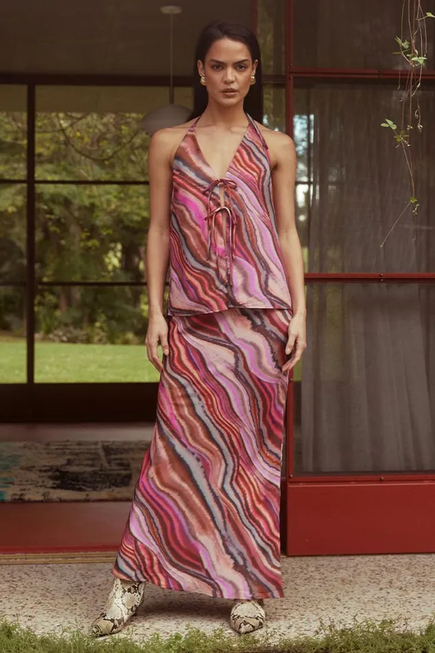 Runaway The Label Skirts APOSTLE MAXI SKIRT Apostle Print 8211 Women