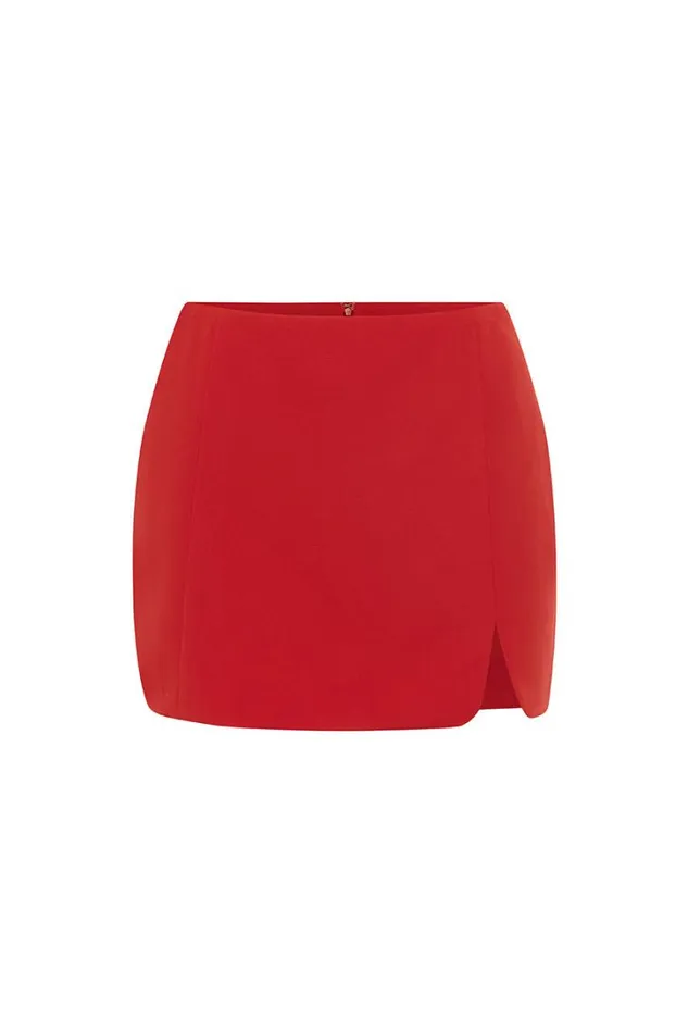 Runaway The Label Skirts JOVANA MINI SKIRT Red 8211 Women