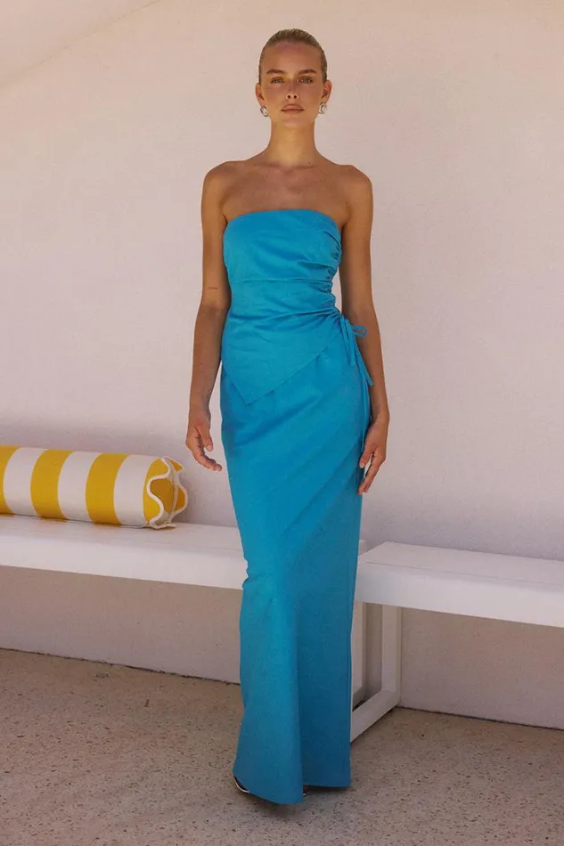 Runaway The Label Skirts MURILO MAXI SKIRT Blue 8211 Women