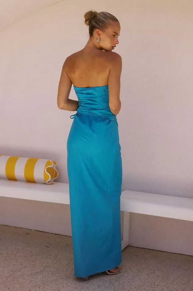 Runaway The Label Skirts MURILO MAXI SKIRT Blue 8211 Women