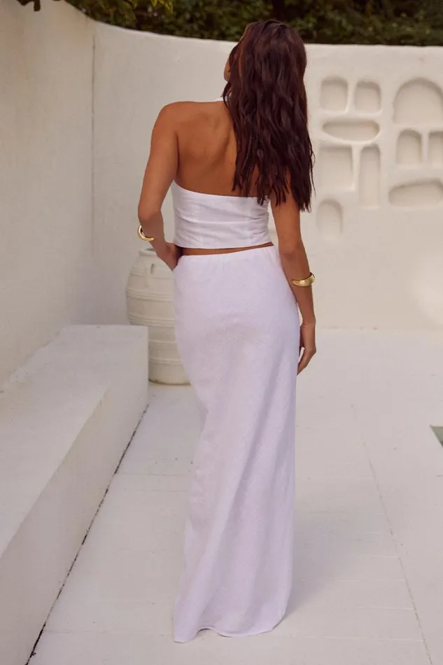 Runaway The Label Skirts SAPHIRA MAXI SKIRT White 8211 Women