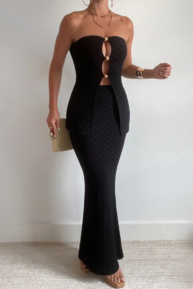 Runaway The Label Skirts TAYA MAXI SKIRT Black 8211 Women Runaway The Label Skirts TAYA MAXI SKIRT Black 8211 Women