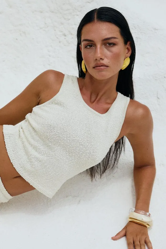 Runaway The Label Summer Sets ADDI TOP Ivory 8211 Women