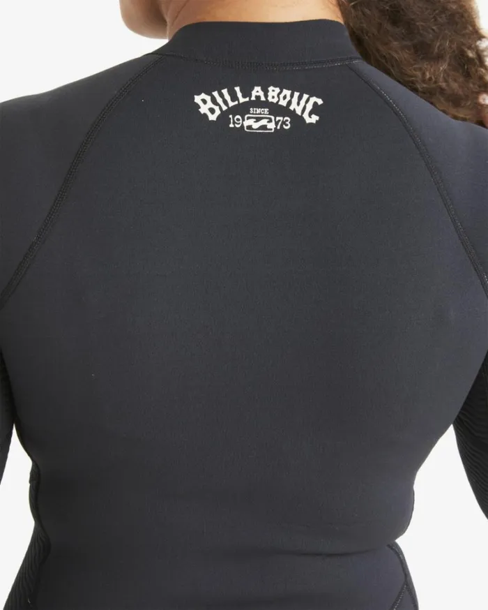 Salty Dayz Natural Long Sleeve Spring Wetsuit Hidden Palms Black Women Billabong Billabong Surf Capsule