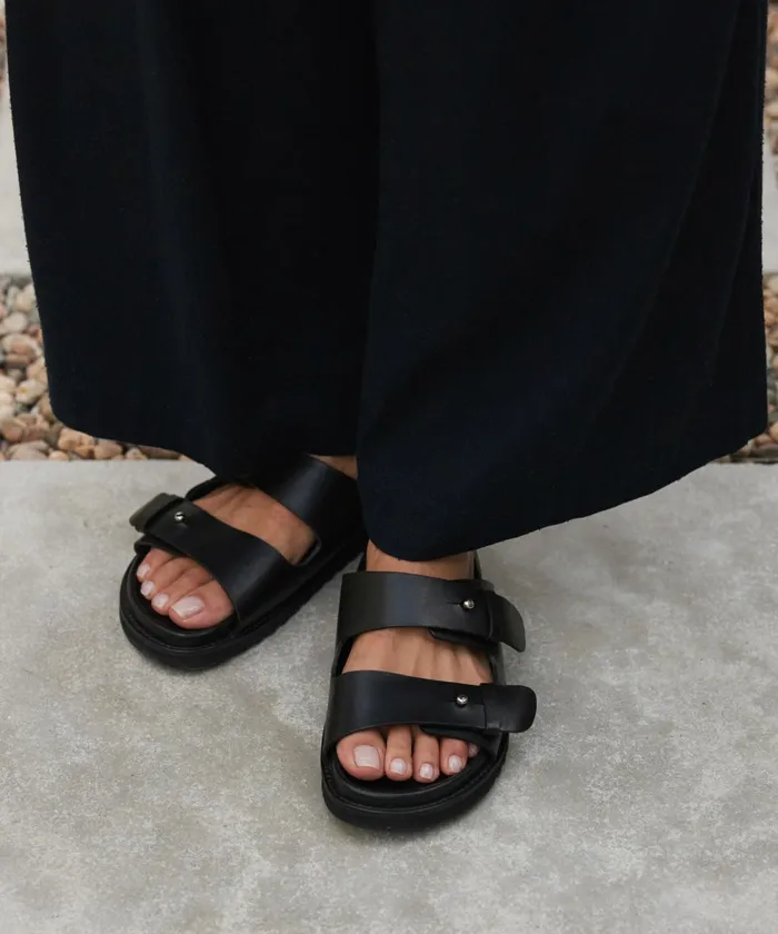 Sandals and Slides Women Jenni Kayne Hutton Slide Sandal Black