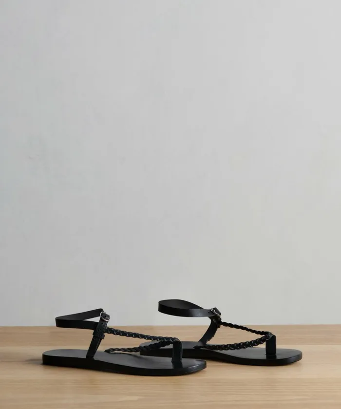 Sandals and Slides Women Jenni Kayne Leather Mila Sandal Black