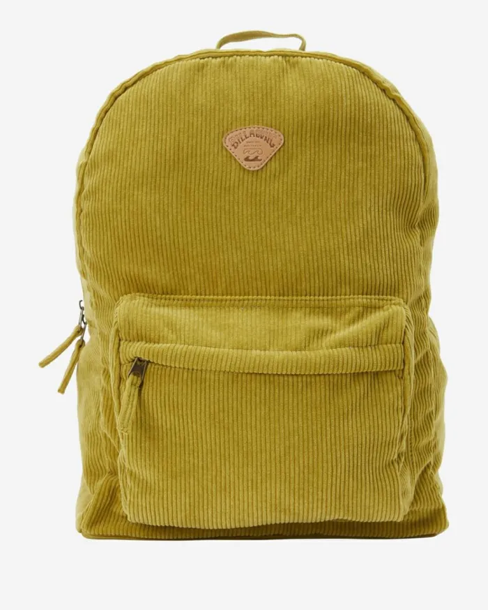 Schools Out Corduroy Backpack Green Eyes Women Billabong Backpacks