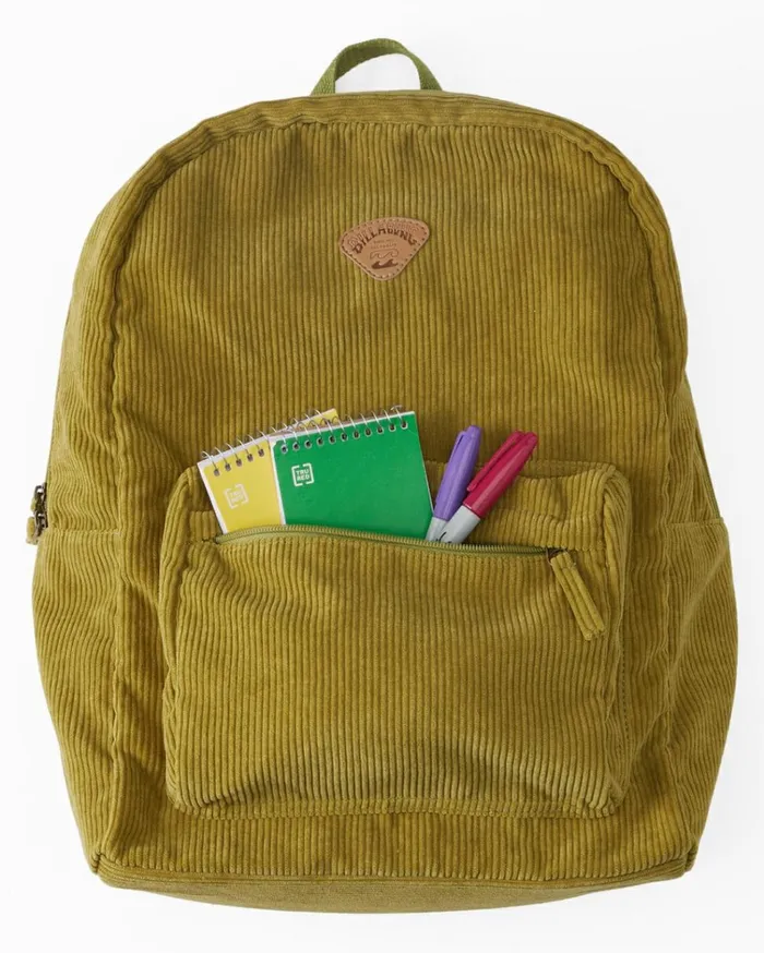 Schools Out Corduroy Backpack Green Eyes Women Billabong Backpacks