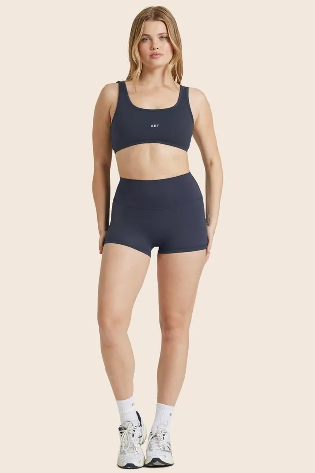 SET ACTIVE Activewear AIRLUXE BREATHE MINI SHORTS 8211 SPADES 8211 Women