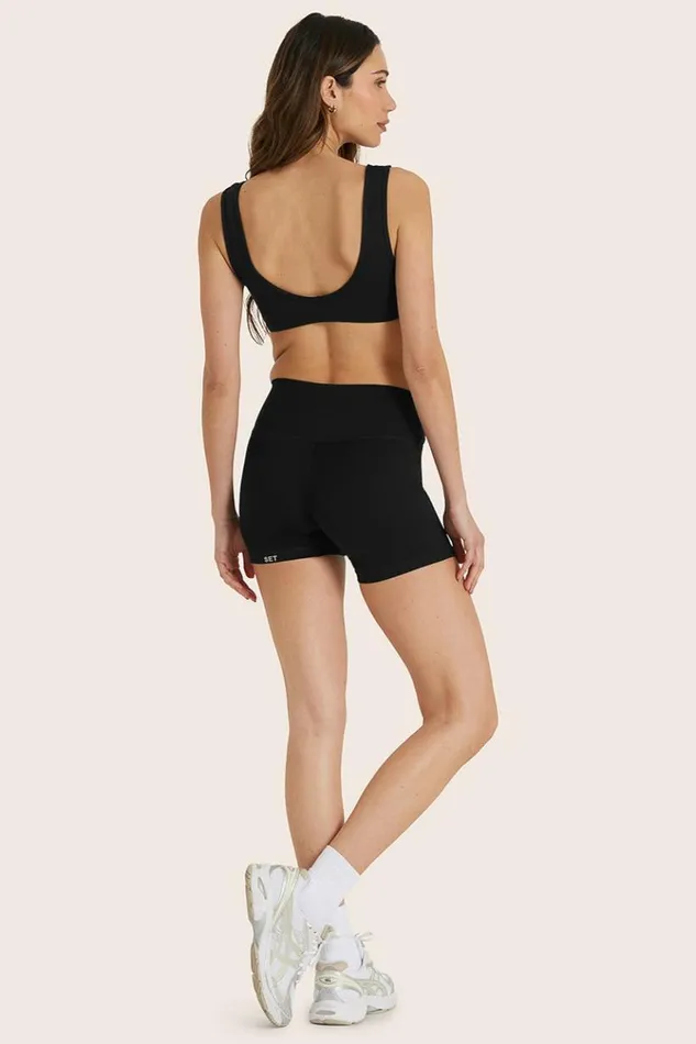 SET ACTIVE Activewear SPORTBODY SPORTY SHORTS 8211 ONYX 8211 Women