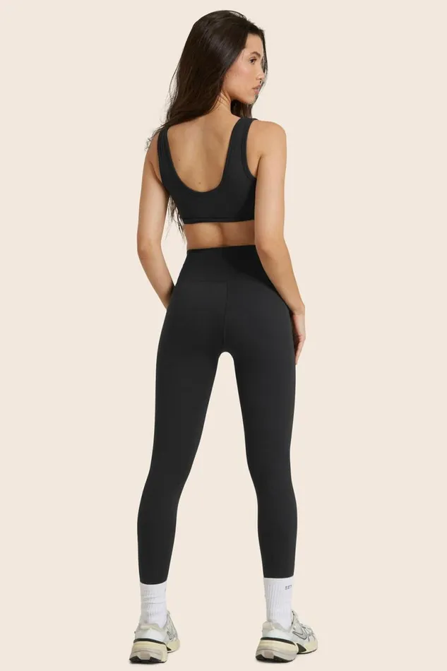 SET ACTIVE Bottoms AIRLUXE BREATHE HIGHRISE LEGGINGS 8211 ONYX 8211 Women