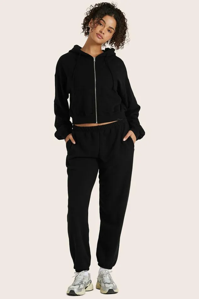 SET ACTIVE Bottoms LIGHTWEIGHT SWEATS CLASSIC POCKET SWEATPANTS 8211 ONYX 8211 Women