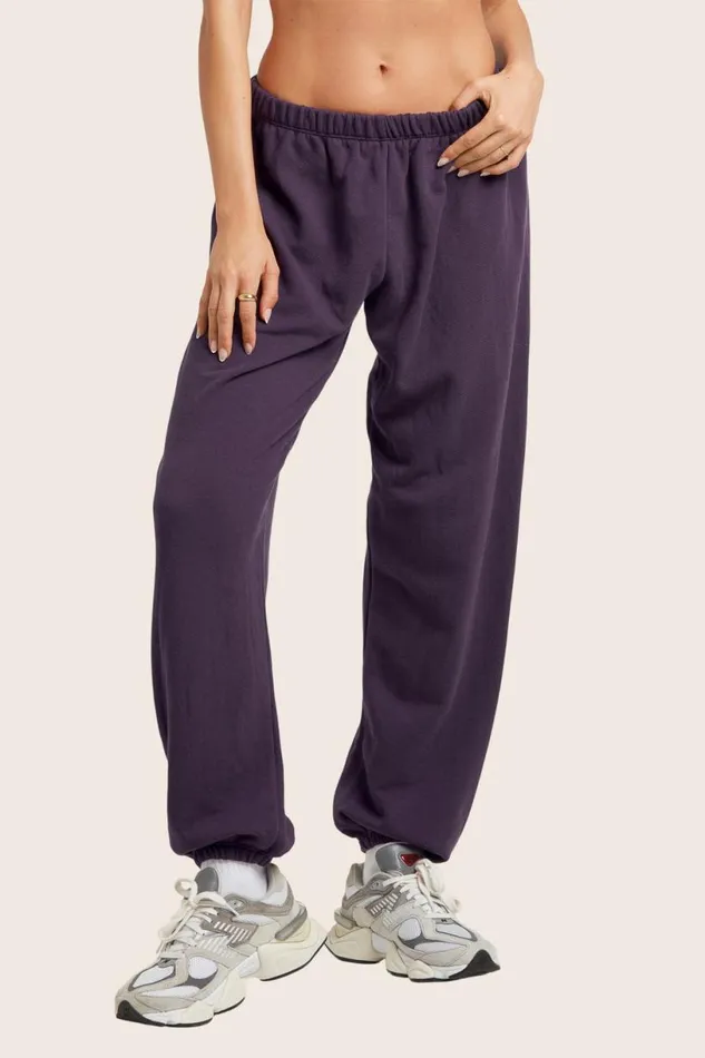 SET ACTIVE Bottoms LIGHTWEIGHT SWEATS CLASSIC SWEATPANTS 8211 PLUM 8211 Women
