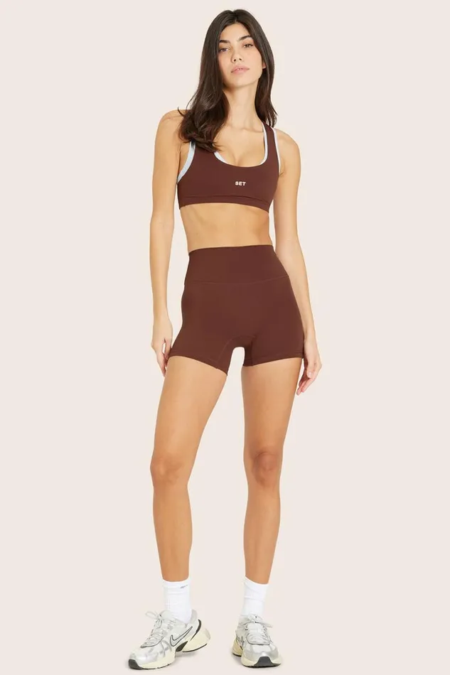 SET ACTIVE Bottoms SPORTBODY SPORTY SHORTS 8211 COLA 8211 Women