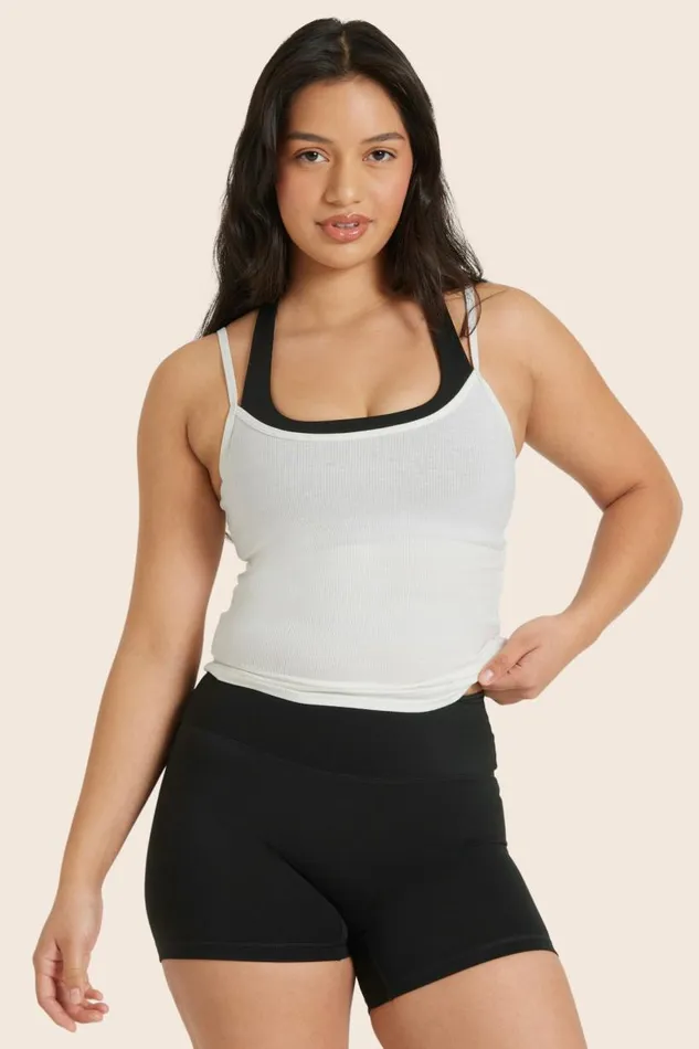 SET ACTIVE Bras SPORTBODY SPORTY LAYERED CAMI BRA 8211 ONYX 8211 Women