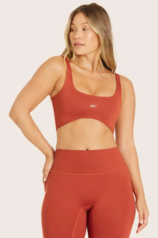 SET ACTIVE Bras Tops FORMCLOUD CLOUD RISE BRA 8211 CAYENNE 8211 Women