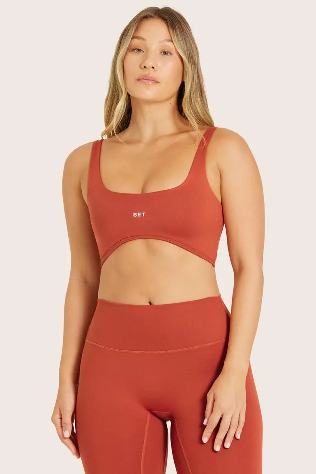 SET ACTIVE Bras Tops FORMCLOUD CLOUD RISE BRA 8211 CAYENNE 8211 Women